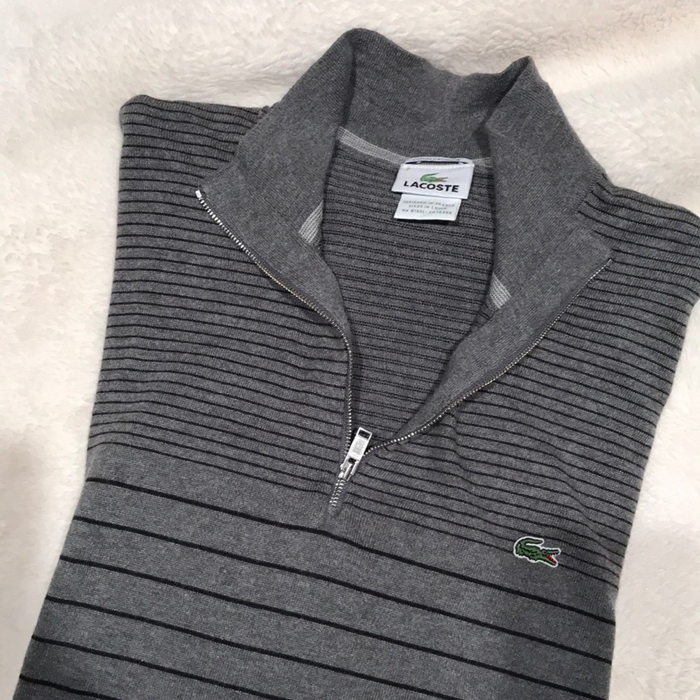 Lacoste zip up sweater